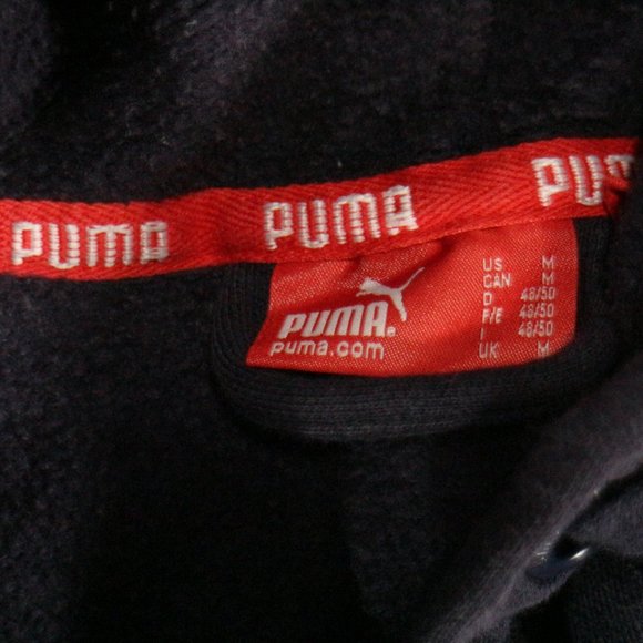 PUMA Oversize Logo Zip Up Hoodie Size MEDIUM Men - Picture 4 of 9